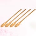 thumbnail image 2 of 4PC Handmade Natural Wooden Coffee Tea Long Thin Handle Mixing Spoons (White), 2 of 6