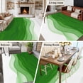 thumbnail image 6 of Green Gradient Washable Living Room Rugs 5'x8', Watercolor Abstract Light Green Gradient Water Ripples Low Pile Throw Large Area Rug Non-Slip Sturdy Edge Binding Carpet for Living Room Kitchen Office, 6 of 9