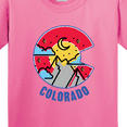 thumbnail image 4 of Inktastic Colorado Mountain Scene with Clouds and Moon Youth T-Shirt, 4 of 5