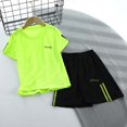 thumbnail image 3 of WOYY Little Boys Quick Dry Athletic Outfits Short Sleeve T Shirt Shorts Set, Sizes 5-6Y, 3 of 3