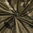 thumbnail image 5 of Lanco Leaves Floral Room Darkening Window Curtain Panel with Rod Pocket Top, Bronze, 56 x 84 + 18" (Set of 2), 5 of 6