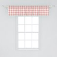 thumbnail image 2 of Ambesonne Checkered Window Valance, Countryside Picnic, 54" X 12", Pale Peach and White, 2 of 3