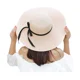 thumbnail image 2 of Sombrero de paja de ala ancha para mujer, plegable, enrollable, con protección solar UPF 50+, para playa y verano, 2 of 2