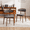gray, variant on ENYLAY Mid-Century Modern Farmhouse Dining Chairs Set of 6, Armless Wooden Chairs with Upholstered Seat & Curved Backrest for Kitchen Dining Room (Green)