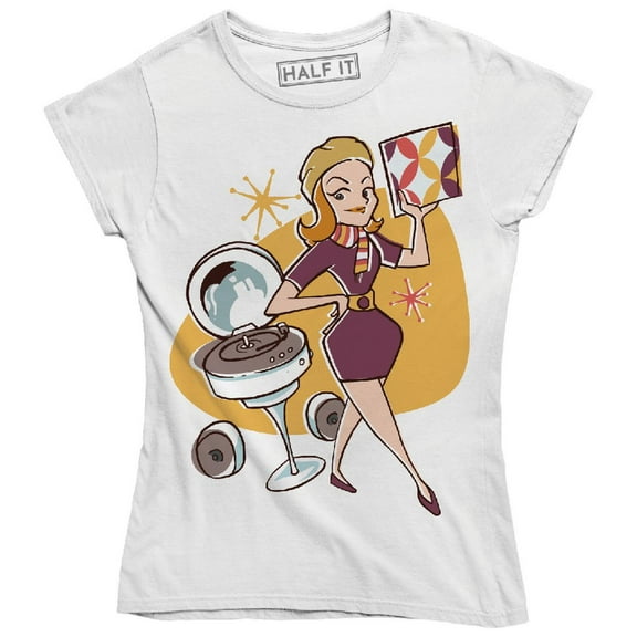 Funny Woman Love Old School Music Retro Look And Style Women's T-Shirt