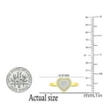 thumbnail image 5 of Dazzlingrock Collection Round White Diamond Heart Promise Ring for Women (0.10 ctw, Color I-J, Clarity I1-I2) in 14K Yellow Gold, Size 9.5, 5 of 6