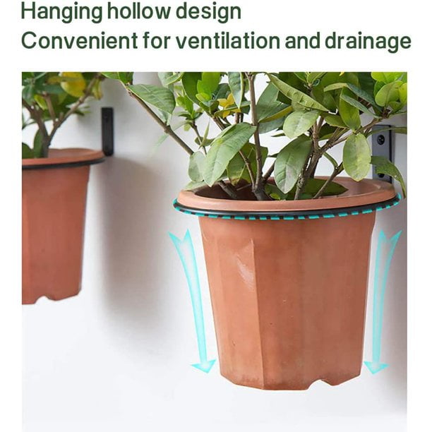 Flower Pot Holder Rings Wall Mounted 3 Pcs Heavy Duty Hangings