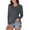 Grey, variant on t shirts for women Women's V Neck Thin Long Sleeved Casual Slim Fit Base To Wear A Solid Color T Shirt Top Blue+L