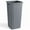 Gray, variant on 35 Gallon Black Square Trash Can, Plastic,  Use