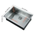 thumbnail image 4 of KFFKFF 30-inch Culinary Sink Workstation, Constructed from 304 Stainless Steel, Undermount Single Bowl Country-style Basin with Ledge & Assorted Add-ons, Domestic Dishwasher Basins, 4 of 9