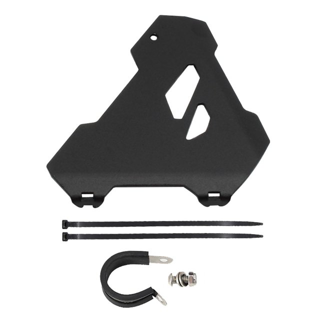 Tapa de aleta del interruptor del caballete lateral de aluminio para arranque para R1250GS, Adventure, Negro