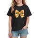 thumbnail image 5 of Blusas y camisas de manga corta con cuello redondo para niños y niñas, camisetas gráficas de manga corta, blusas con estampados bonitos para la temporada escolar., 5 of 9