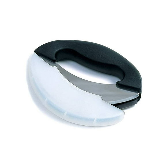 Norpro Stainless Steel Mezzaluna Chopper, 6"L x 1"W x 4"H, Silver