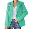 thumbnail image 1 of IROINNID Women's Blazer Jacket Long Sleeve Solid Color Notch Lapel Outwear, Comfy Ladies Collar Slim Office Jacket Outerwear, 1 of 7