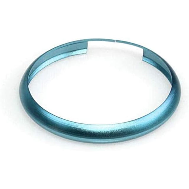 Oldbones Alumnium Smart Key Fob Ring Rim Trim Cover Replacement For R55 R56 R57 R58 R59 R60 In Azure Blue