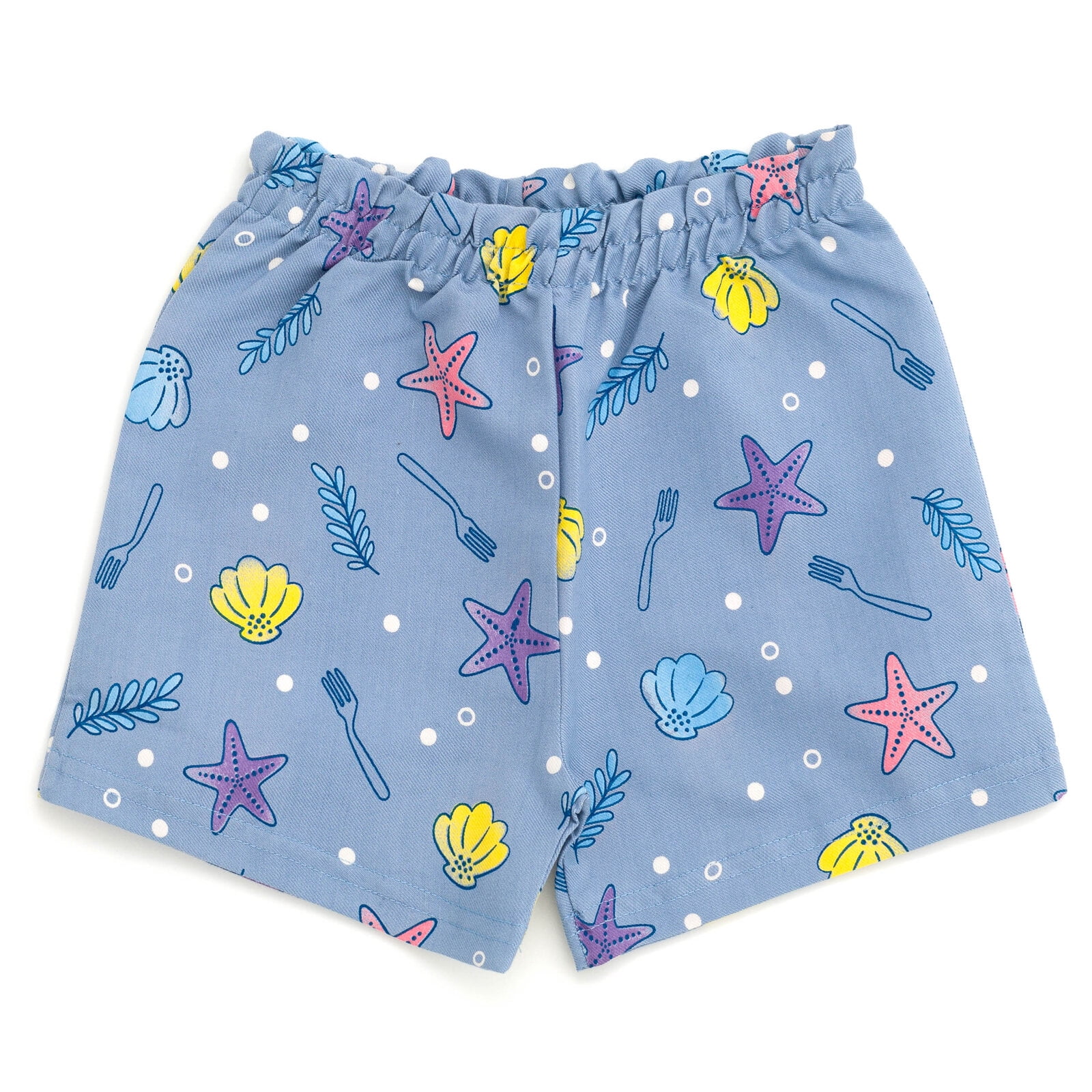 Disney Princess Little Mermaid Ariel T-Shirt and Chambray Shorts Outfit Set Infant to Big Kid