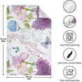 thumbnail image 4 of Blossom Branch Kitchen Dish Towels Set of 1 Absorbent Hand Towels, Lint-Free 18"x28" Flowers Butterflies Fast Drying Hanging Dishcloths for Cooking Baking Home Clean, 4 of 6