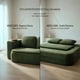thumbnail image 4 of Sofacama Comprimido 2 plazas 200 x 120 x 68 cm para Sala Plegable Convertible Minimalista Multifuncional Bossa Nuvola Verde, 4 of 14