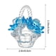 thumbnail image 3 of Decoración De Cristal 1 pc Crystals Rose Basket Ornament Glass in Light Blue for Car Interior and Home Decor Valentines Day Gift 3.35x2.56" JASKFLY, 3 of 9