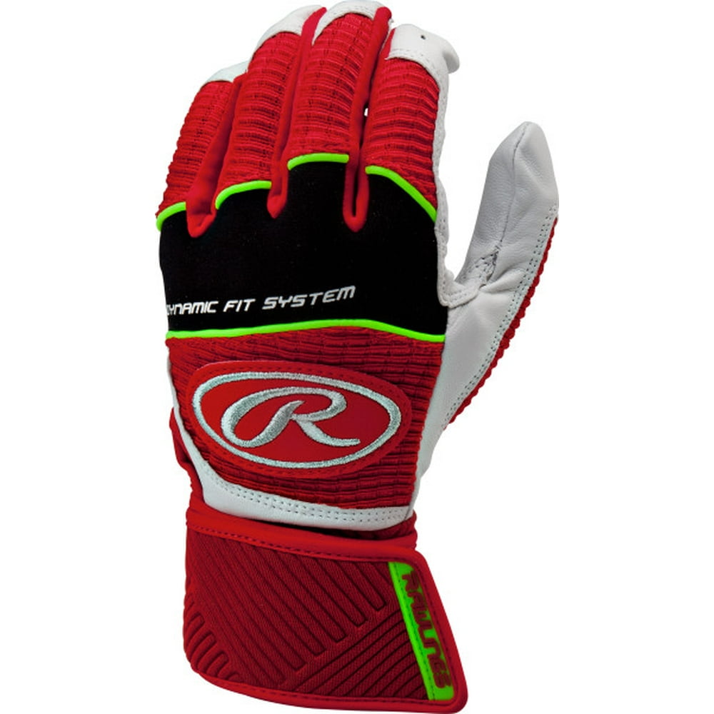 Rawlings Adult Workhorse Batting Gloves with Compression Strap