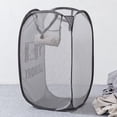 thumbnail image 5 of Folding Laundry Basket Storing Foldable Practical Fine Mesh Design Folding Laundry Hamper, 5 of 5