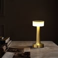 thumbnail image 3 of Lámpara de mesa LED con sensor táctil, brillo de 3 niveles, batería recargable de hasta 48 horas de uso, luz nocturna para guardería infantil, (dorado), 3 of 3