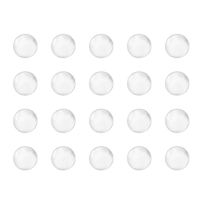 Unique Bargains Perles de Verre Rondes Solides 6mm Pierres Bouillantes Soda Lime Lot de 200