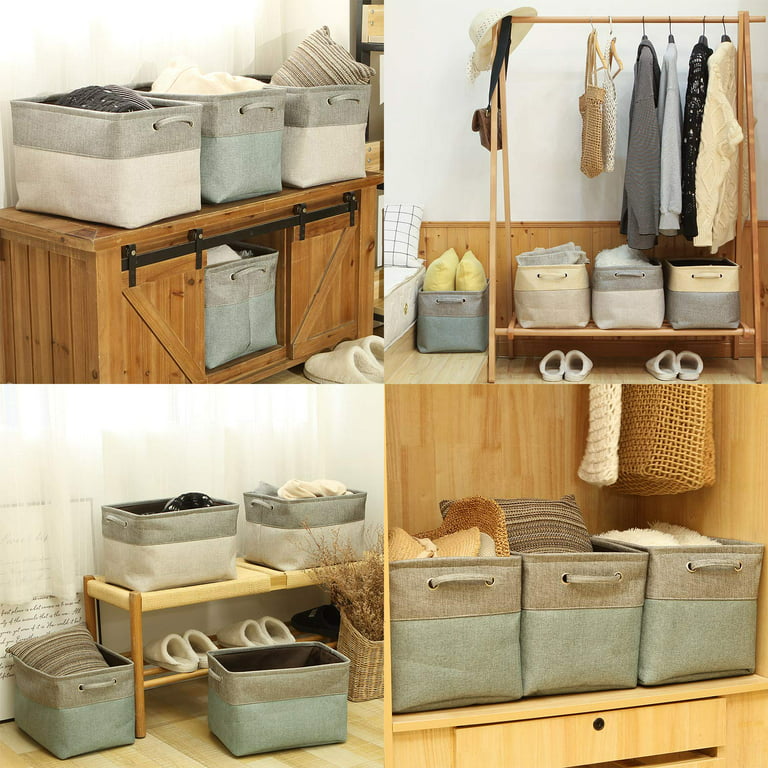 Canvas Baskets Storage Baskets For Organizing Shelves - Temu