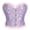 Blue, variant on Overbust Corset Tops for Women Vintage Renaissance Floral Jacquard Lace Up Boned Bustier Crop Top Waist Cincher