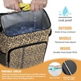 thumbnail image 2 of Travel Cooler Bag - Brown and Black Leopard Print Camping Beer Cooler Backpack with Bottle Opener- Waterproof Insulated Picnic Backpacks - Cooler Bag for Beach, 2 of 6