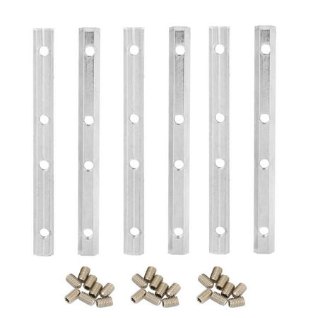 

Aluminum Profile Carbon Steel Straight Inside Connector EU Standard ( 2020 M5 6pcs)