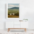 thumbnail image 2 of Vermont Rural 02 - Burke Vermont Photography Landscape Mountain Farmhouse Rural Nature Scenic Pastoral White Framed Wall Art Print 16 x 20 inches, 2 of 3