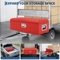 thumbnail image 5 of Diamond Plate Steel Truck Bed Tool Box, Heavy Duty Storage Organizer with Lock Keys & Side Handle for Pickup RV Trailer-Upgrade Red, 5 of 8