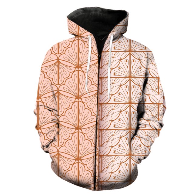 Sudadera con capucha y cremallera con estampado abstracto para hombre, estilo hip hop, informal, de gran tamaño, con estampado 3D, manga larga, divertida, para adolescentes, gran oferta 2024