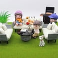 thumbnail image 6 of Detailed Small Sofa Model Figurine With Pillow For Craft Enthusiasts And Scene Display Decors 1/20 1/25 1/30 Scale, 6 of 7