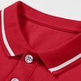 thumbnail image 6 of Besolor Boys Classic Cotton T-Shirt Tops Kids Summer Short Sleeve Solid Color Button up Collared Shirts, 6 of 8