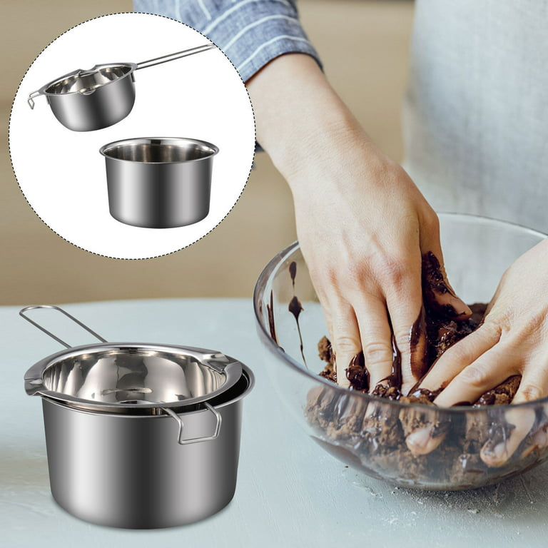 1 Set Double Boiler Pot Stainless Steel Chocolate Pot Chocolate