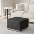 thumbnail image 2 of Bowery Hill Steel Base Ottoman in Black, 2 of 2
