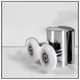 thumbnail image 5 of Inteprter Rueda de rodillo para puerta de ducha doble de aleación de Zinc pesado, 2 uds., corredor/poleas/rodillos/rodamiento de ruedas de 23mm, Accesorios de baño proxima ronda, 5 of 6