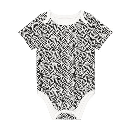 

Matuu Weave Geometric for Baby Short-Sleeve Bodysuit Soft Cotton Comfortable and Breathable Perfect for Newborns and Infants