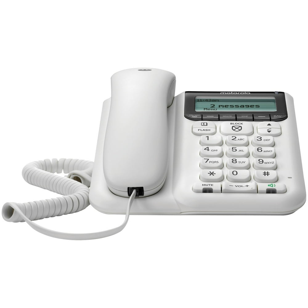 Motorola CT610 Corded Telephone with Answering Machine and Advanced