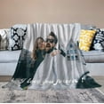 thumbnail image 3 of Fathers Day Personalised Gifts from Daughter Son-Custom Blanket with Photo Text-Customised Blankets-Multiple Colors Sizes Soft Flannel Blankets-Gifts for Dad Mum Grandma Grandfather, 3 of 6