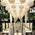 thumbnail image 4 of Luniquz 12 Pieces White Paper Lantern Decoration Celebration Lanterns Paper Lamps with 12 Mini LED Lights Wedding Decoration Paper Lantern, 4 of 6