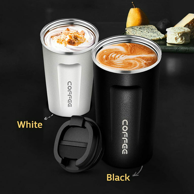 Windfall Stainless Steel Insulated Travel Mug with Lid - Spill Proof Vacuum Insulated Car Tumbler Cup for Coffee & Tea - Thermos Keeps Drinks Steaming