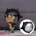 thumbnail image 1 of Flmtop Porte pour Animaux Ronde Sécurité ABS 4 Modes Intérieur Extérieur pour Chien Blanc, 1 of 9