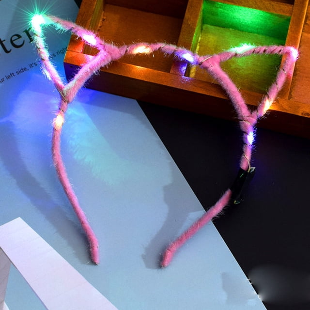 Diademas para mujer, diadema cuadrada con luz LED para fiestas, conciertos, discotecas, fiestas, destellos brillantes, diadema flexible con luz LED.