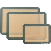 Katbite Silicone Baking Mat Set 11.6 in x 16.5 in Reusable & Nonstick Bakeware Liners 3 Pieces