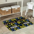 thumbnail image 7 of Yiaed Rock Your Socks Print Flannel Doormat Mat Outdoor Indoor Door Mats, Non Slip Durable Entrance Rugs for Outside Entry, Porch, Resist Dirt, 16"x24", 7 of 7