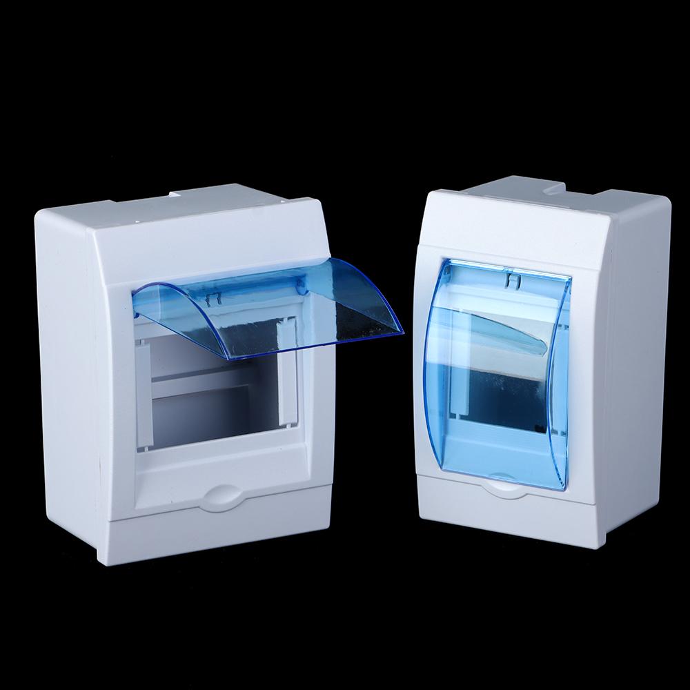 Waterproof Indoor Wall Mount Circuit Breaker Distribution Protection Box Plastic Boxes Electric Transparent Cover Project Case 4-6WAYS