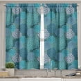 thumbnail image 2 of Ambesonne Floral Valance & Curtain, Clove Petals Vibrant, 55"x24", Petrol Blue Teal, 2 of 6
